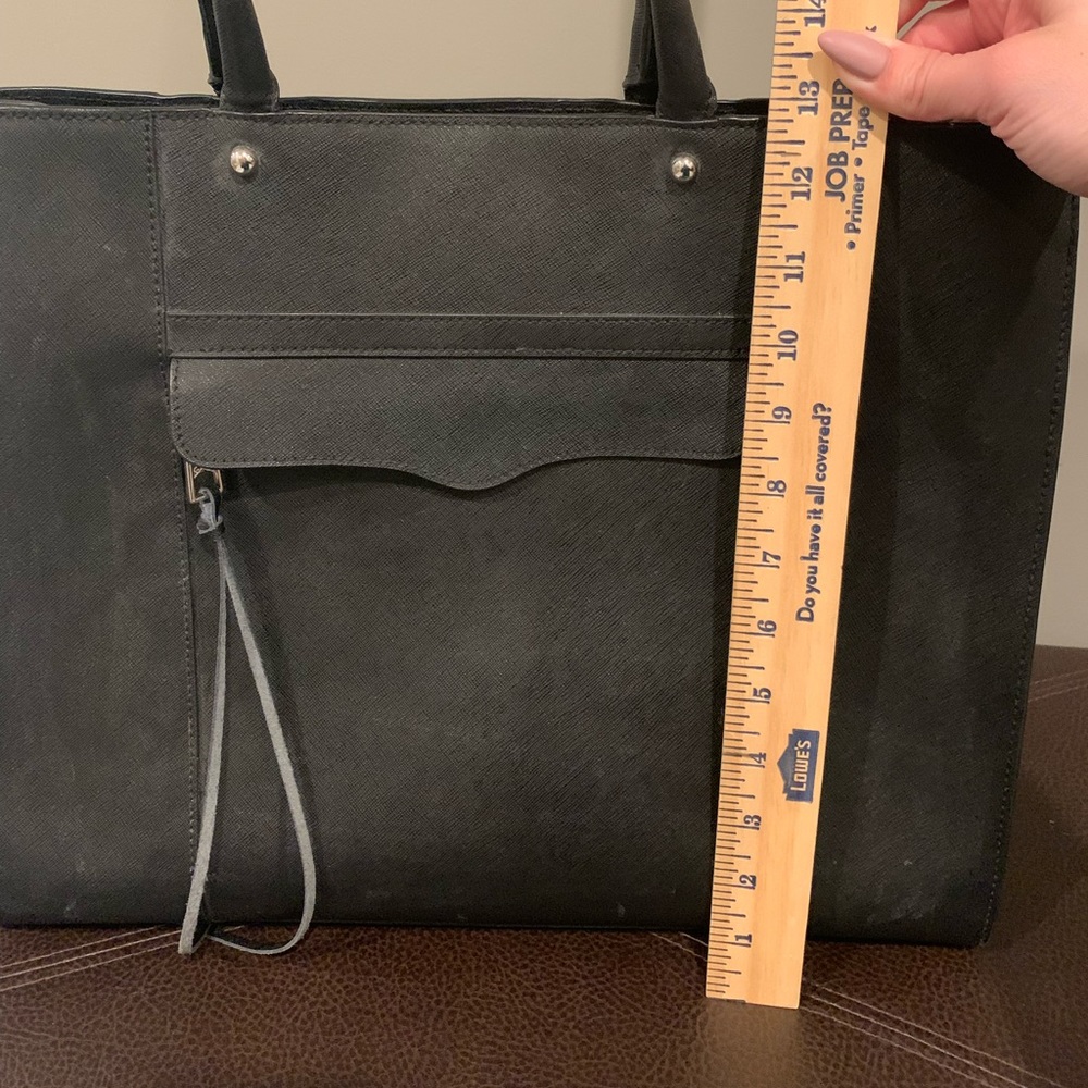 Rebecca Minkoff Saffiano Leather Tote Black - Picture 7 of 8